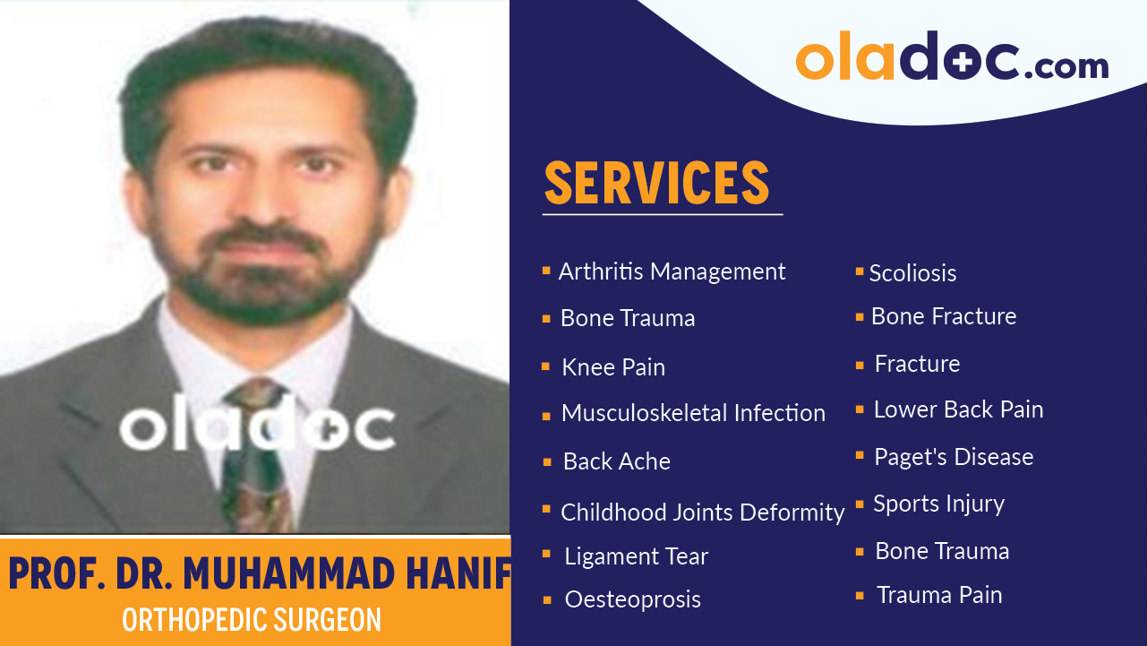 Services  provided by Dr. Muhammad Hanif